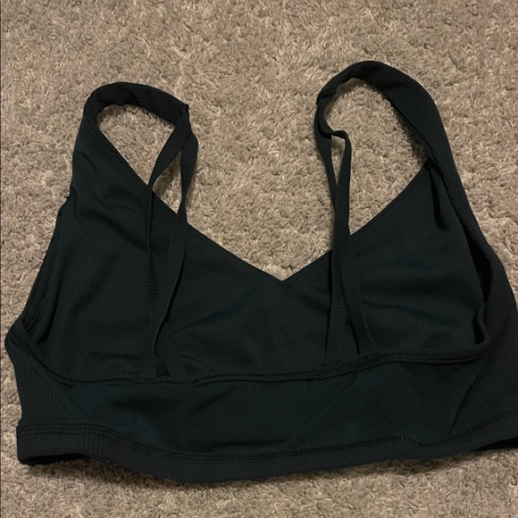 Aerie Dark Green Sports Bra - Picture 3 of 6